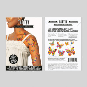 Fluttering Colors Tattoo Set