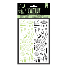 The Curiosities Tattoo Sheet (Glow-in-the-Dark)