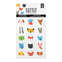 Fuzzy Faces Tattoo Sheet