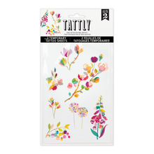 Layered Flora Tattoo Sheet