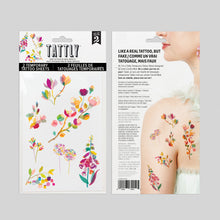Layered Flora Tattoo Sheet