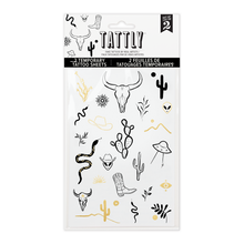 Wild West Tattoo Sheet