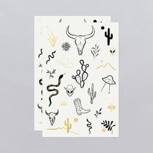 Wild West Tattoo Sheet