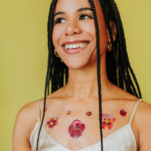 Wild Pansy Tattoo Set