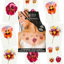 Wild Pansy Tattoo Set
