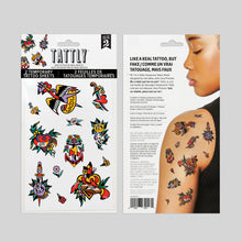 Love Motifs Tattoo Sheet