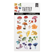 Colorful Mushrooms Tattoo Sheet