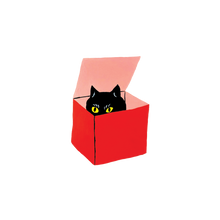 Cat in a Box Tattoo