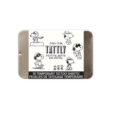 Many Faces of Snoopy Tiny Tattoo Tin