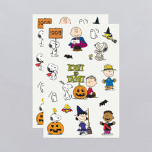 Peanuts Halloween Tattoo Sheet