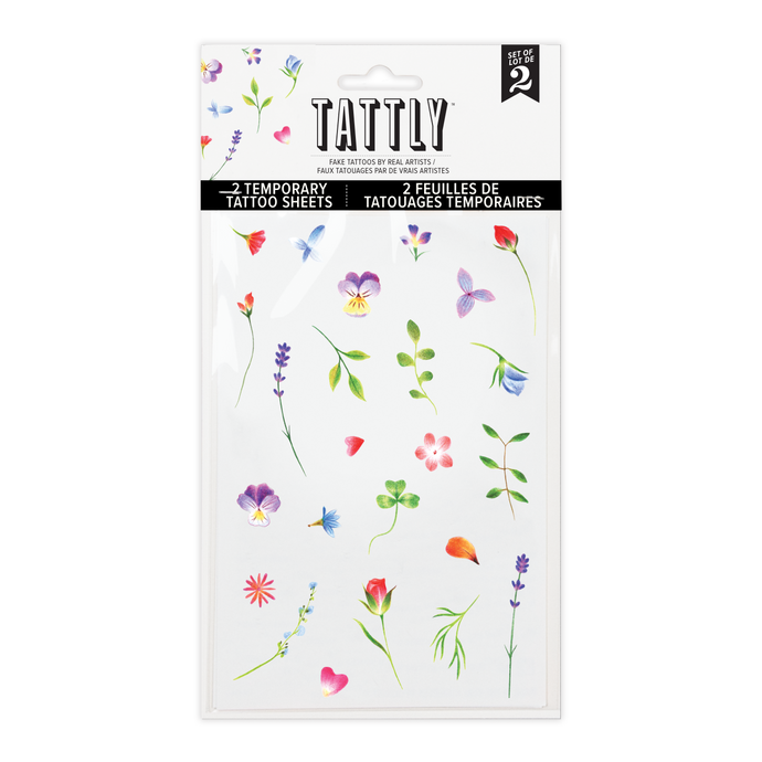 Petite Garden Tattoo Sheet