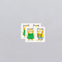 Huckle & Sally Cat Tattoo