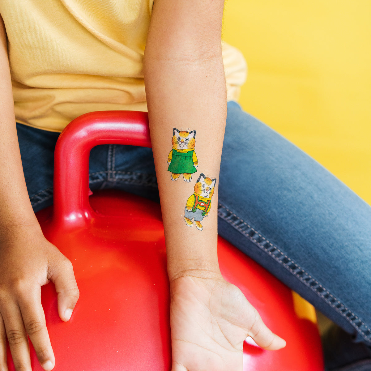 Huckle & Sally Cat Tattoo by Richard Scarry from Tattly Temporary