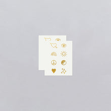 Gold Tattly Flash Tattoo