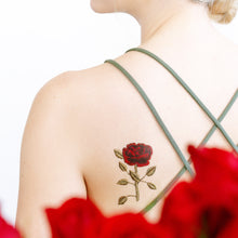Stitched Rose Tattoo