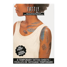 Watercolor Feather Tattoo Set