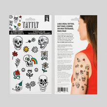 Bones & Flowers Tattoo Sheet