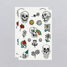 Bones & Flowers Tattoo Sheet