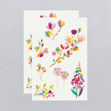 Layered Flora Tattoo Sheet
