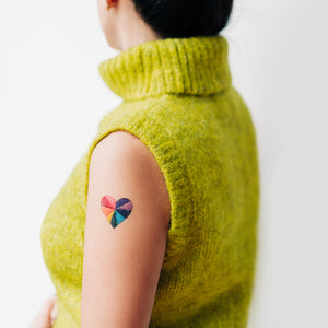 Rainbow Heart Tattoo