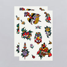 Love Motifs Tattoo Sheet