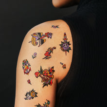Love Motifs Tattoo Sheet