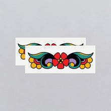 Red Flower Cuff Tattoo