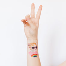 Rainbow Kitten Tattoo
