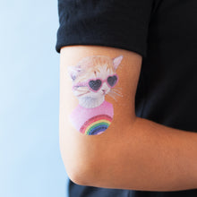 Rainbow Kitten Tattoo