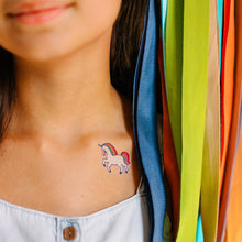 Rainbow Unicorns Tattoo Sheet