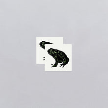 Speckled Foil Frog Tattoo