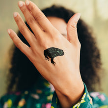 Speckled Foil Frog Tattoo
