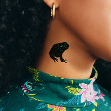 Speckled Foil Frog Tattoo