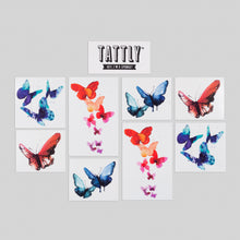 Watercolor Butterflies Tattoo Set