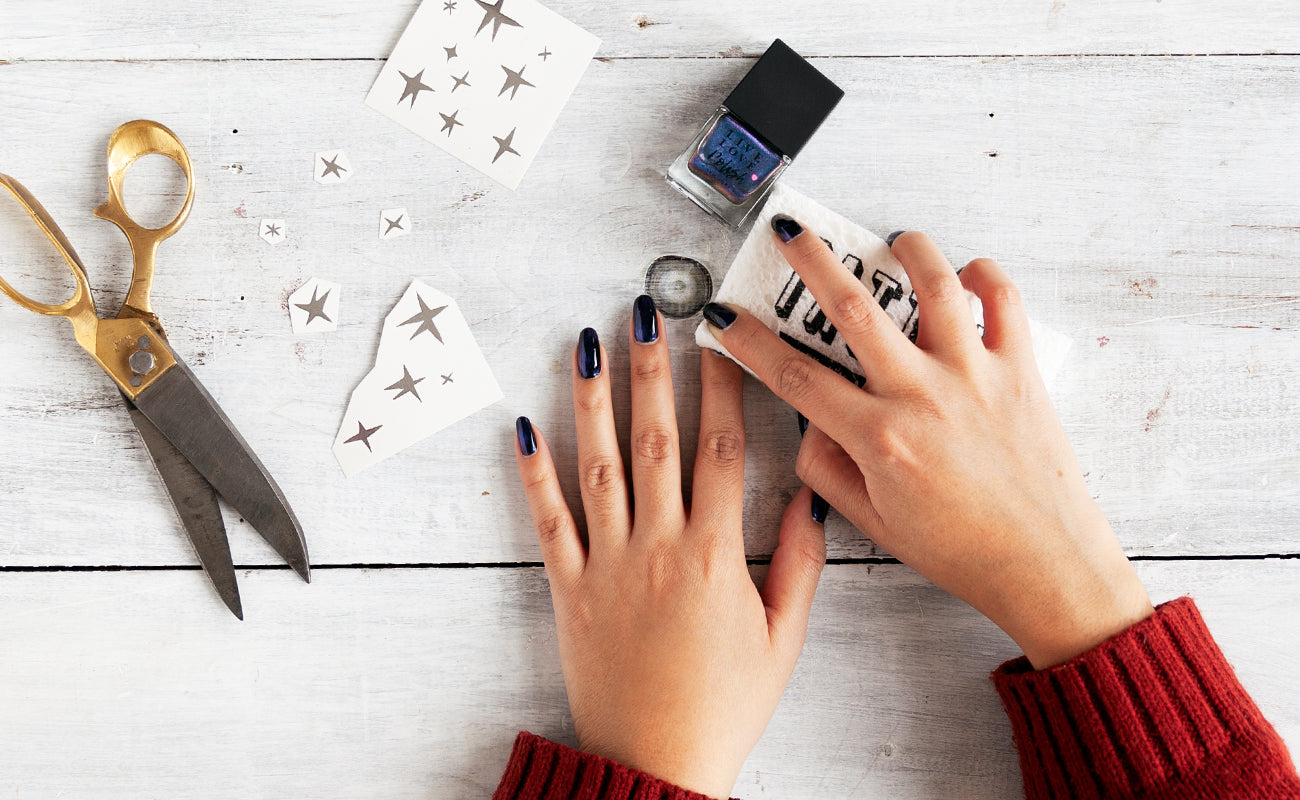 DIY Galaxy Manicure with Live Love Polish