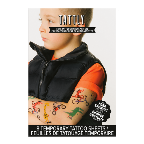 The Go Go Animals Tattoo Set