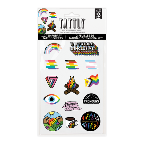 Inclusive Pride Tattoo Sheet