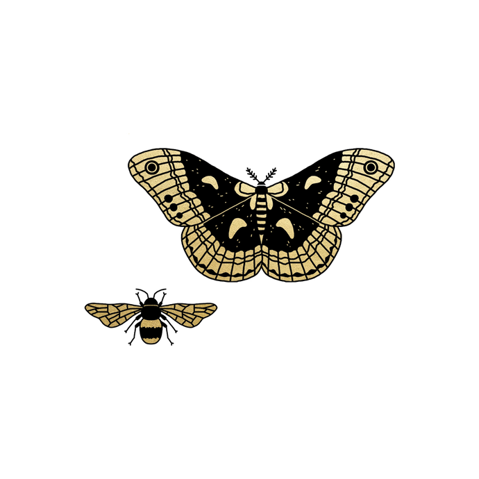 Winged Duo Tattoo
