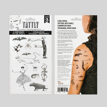 Gorey’s Creatures & Figures Tattoo Sheet