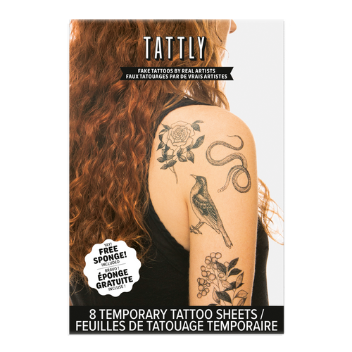 Flora and Fauna Tattoo Set