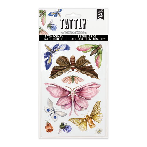 Floraflies Tattoo Sheet