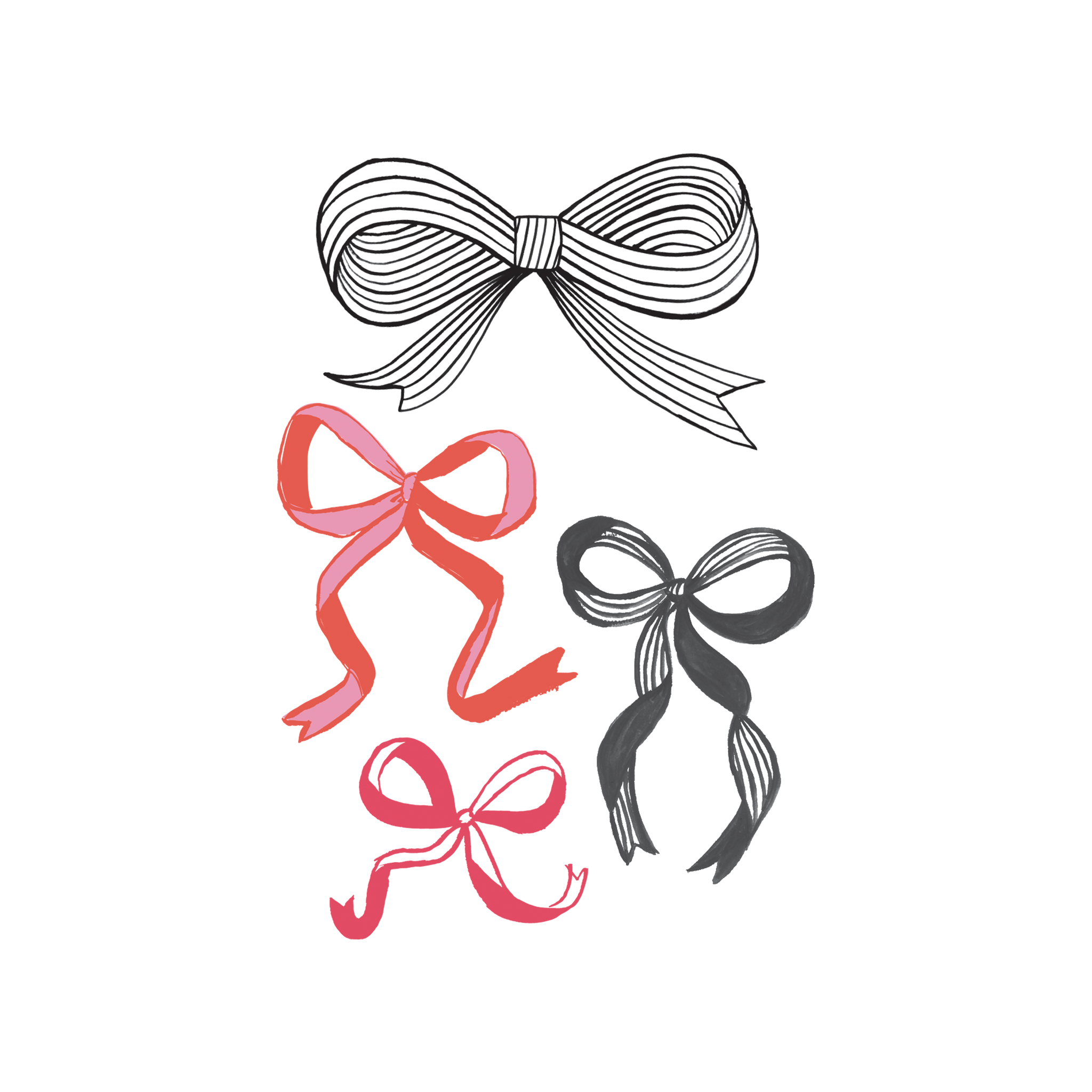 Tattoos of Ribbons and Bows That Shine