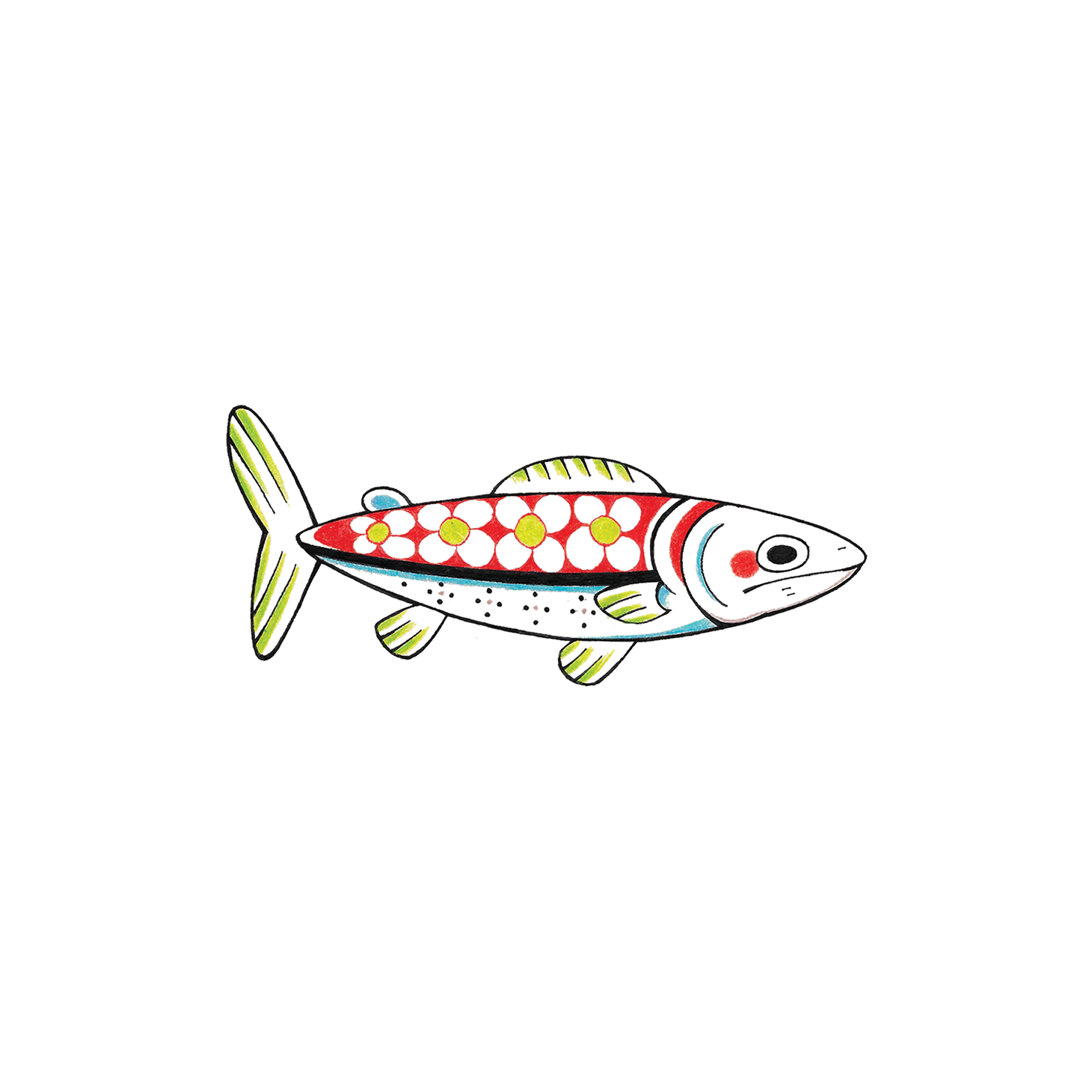 Daisy Fish Tattoo