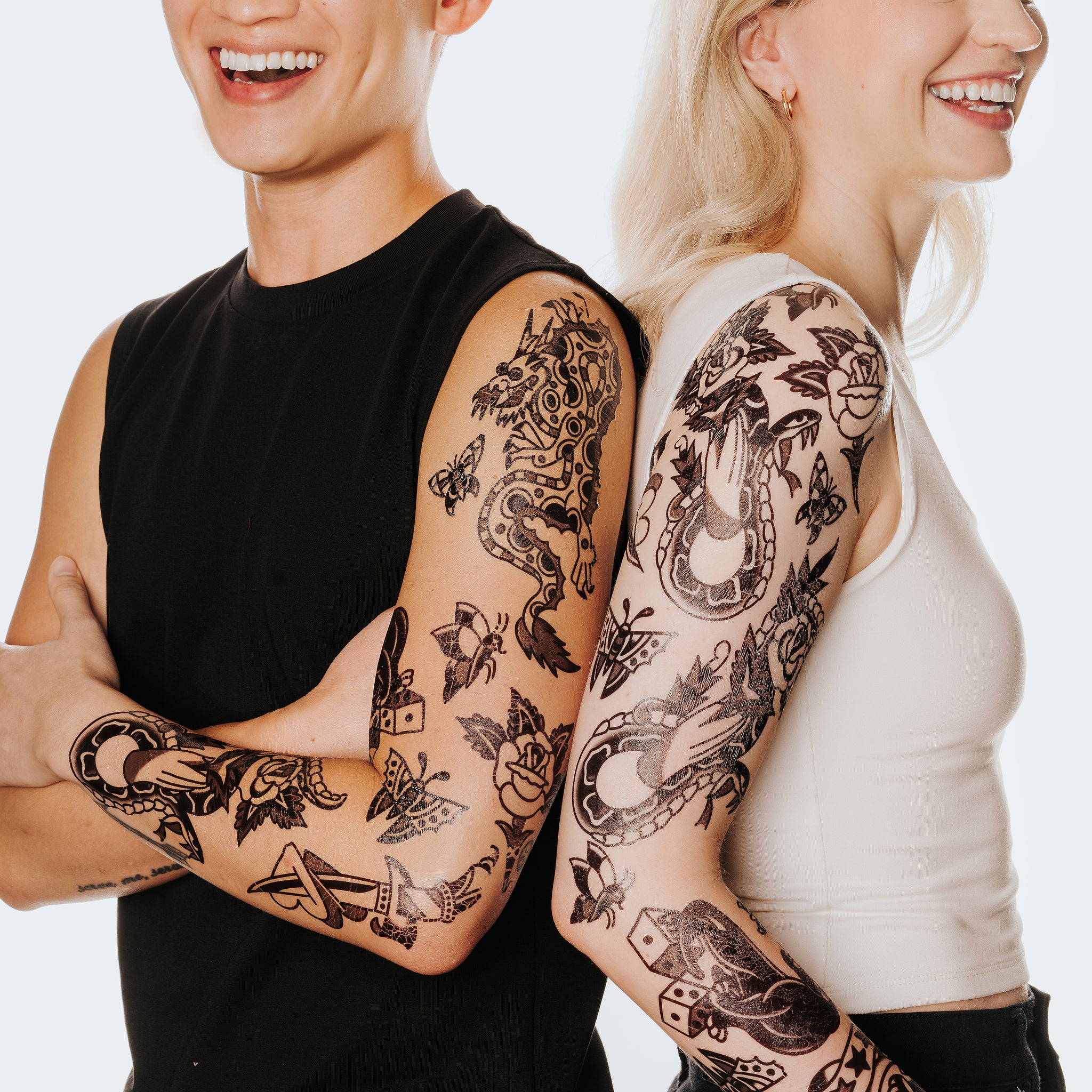 Wacky Traditional Sleeve Kit by Jessi Preston | Temporary Tattoo