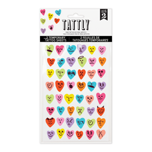 Conversation Hearts Tattoo Sheet