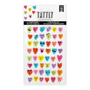 Conversation Hearts Tattoo Sheet