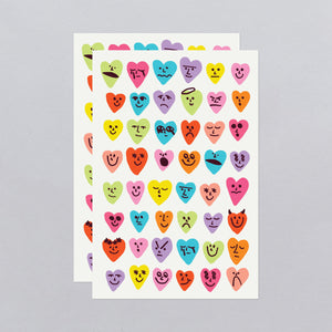 Conversation Hearts Tattoo Sheet