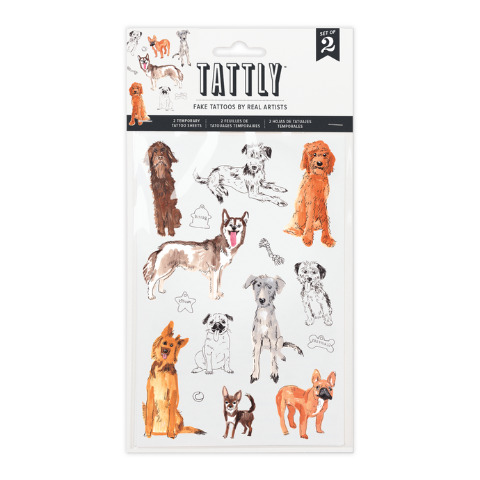 Dog Park Tattoo Sheet