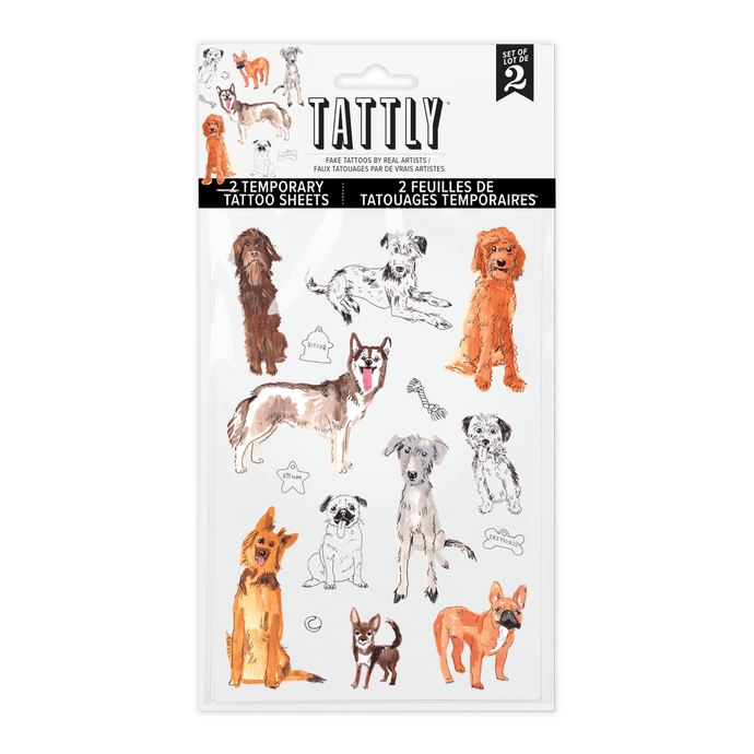 Dog Park Tattoo Sheet