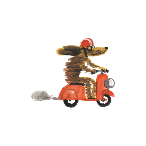 Moto Pup Tattoo